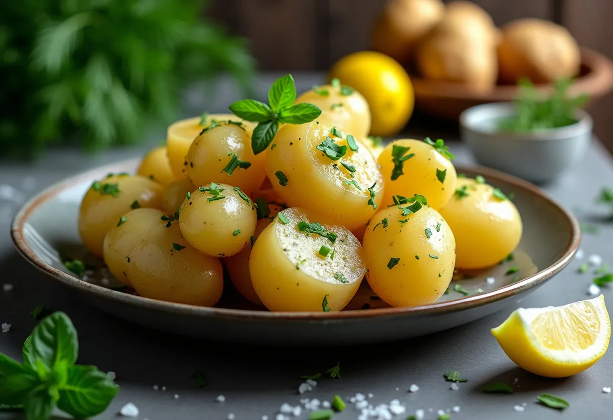 pommes de terre herbes